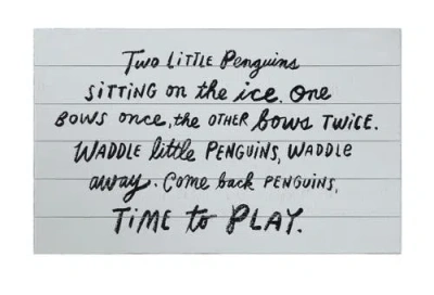 Storied Home "two Little Penguins" Wood Wall Décor In Multi
