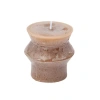 Storied Home Unscented  Pillar Candle In Brown