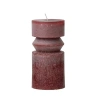 Storied Home Unscented  Pillar Candle In Red