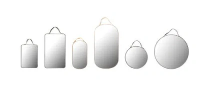 Storied Home Various Velvet Edged Wall Mirrors In Transparent