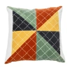 Storied Home Velvet Patchwork Pillow In Multi