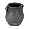 Storied Home Whitewashed Terra-cotta Urn, Grey In Gray