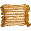 Storied Home Woven Cotton Pillow In Yellow