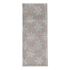 Storied Home Woven Fabric Jacquard Table Runner With Snowflake Pattern, Beige And Natural In Neutral