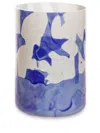 Stories Of Italy Blue And Orange Nougat Murano Glass Tumbler Set In Blue