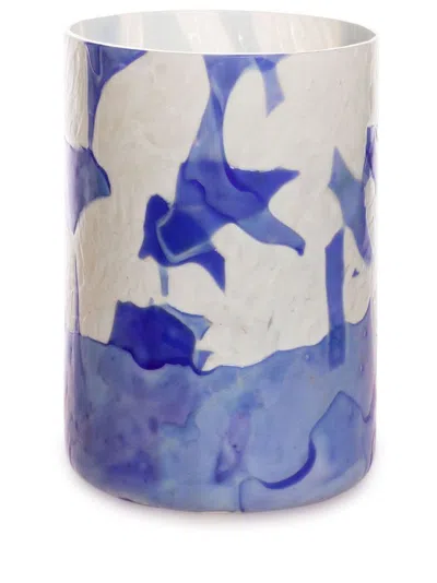 Stories Of Italy Blue And Orange Nougat Murano Glass Tumbler Set