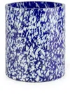 Stories Of Italy Blue Macchia Medium Glass Vase In Blue