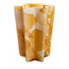 Stories Of Italy Nougat Karkadè Bucket Vase In Orange