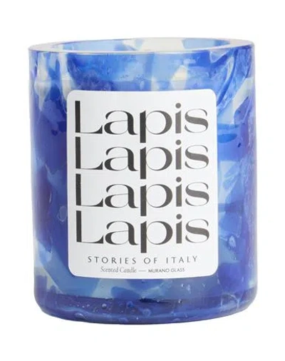 Stories Of Italy Candle Blue Size - Murano Glass