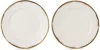 Stories Of Italy Gold Eclipse Plain Plate Set In Gold