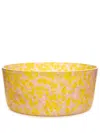 Stories Of Italy Macchia Murano Glass Large Bowl In Yellow