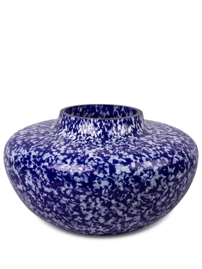 Stories Of Italy Blue Olla Macchia Glass Vase