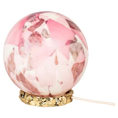 Pre-owned Stories Of Italy Murano Glass Ruby Crown Lamp By  In Sand