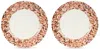 Stories Of Italy White & Red Plain Plate Set In Red Mix