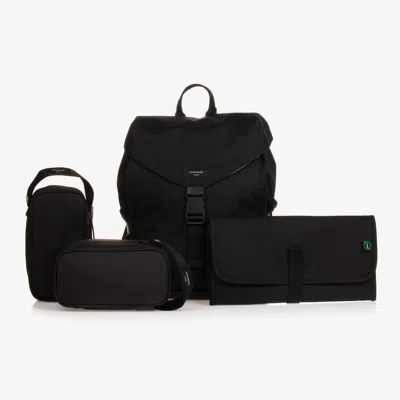 Storksak Black Eco Backpack Changing Bag (34cm) In Pattern