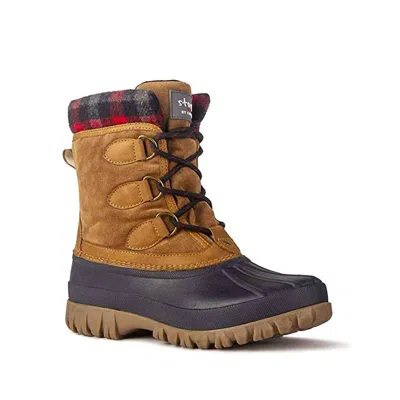 Storm By Cougar Women's Claudia Waterproof Mid-height Winter Ankle Boot In Chestnut In Multi