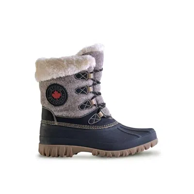 Storm By Cougar Women's Cozy Winter Boot In Black Taupe