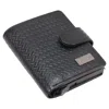 Storm Men's Black Draco Carbon Leather Embossed Pop-up Wallet