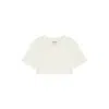 Storm Women's White Easy Crop Top Cloud In White