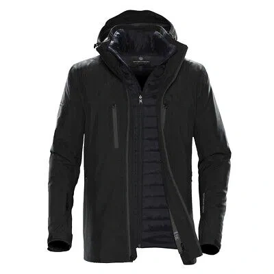 Pre-owned Stormtech Mens Matrix System Jacket (bc4116) In Black/carbon