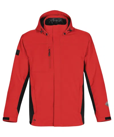 Pre-owned Stormtech Unisex Atmosphere 3 In 1 Jacket Ssj-1 - Waterproof/breathable Coat In Red/black