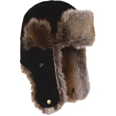 Stormy Kromer Men's  The Northwoods Trapper Fitted Cap In Black