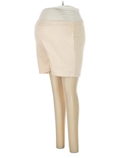 Pre-owned Storq Khaki Shorts In White