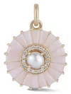 Storrow Jewelry 14k Yellow Gold Emily Multi-stone Pendant In Gold