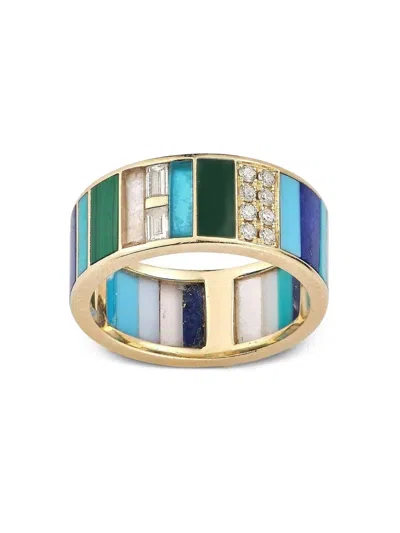Storrow Jewelry 14k Yellow Gold Isla Multi-stone Ring