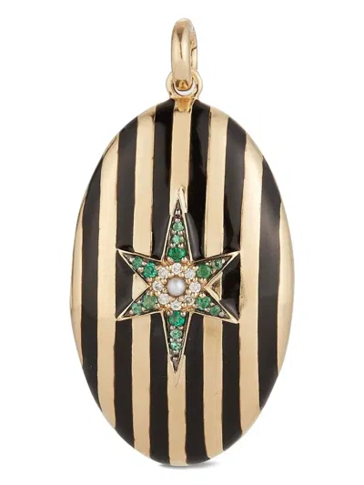 Storrow Jewelry 14k Yellow Gold Lilian Multi-stone Pendant