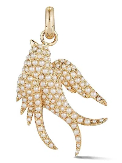 Storrow Jewelry 14k Yellow Gold Sparrow Pearl Pendant