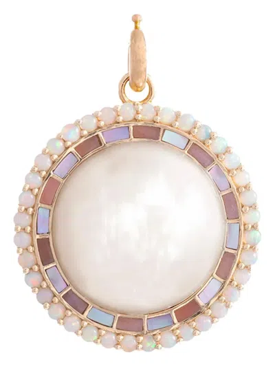 Storrow Jewelry Josephine Opal And Pearl Pendant In Gold