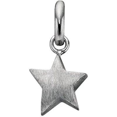 Story Jewellery Star Charm In Rhodium Plate Silver