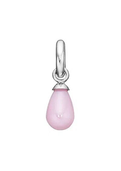 Story Jewellery Women's Synthetic Pink Charm In Silver Pink
