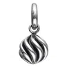 Story Jewellery Women's Twisted Globe Dangle Charm In Silver Plated