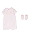 Story Loris Butterfly-appliqué Romper Set In Pink