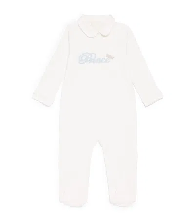 Story Loris Kids' Cotton Appliqué All-in-one In White