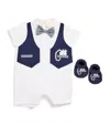 Story Loris Cotton Playsuit And Boots Gift Set In White