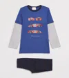 Story Loris Printed Pyjama Set In Blue
