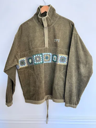 Pre-owned Story Mfg. - Polite Pullover In Green