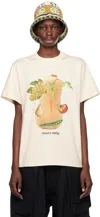 Story Mfg. Beige Grateful T-shirt In Ecru Jeff