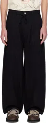 Story Mfg. Black Document Trousers In Black