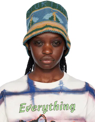 Story Mfg. Blue Brew Hat In Indigo Moth