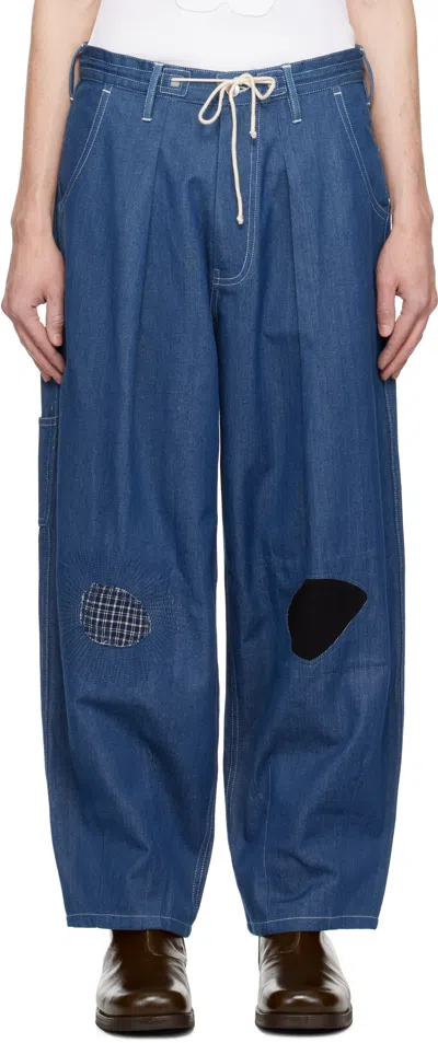 Story Mfg. Blue Lush Carpenter Jeans In Indigo Denim Scarecr