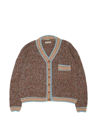 Story Mfg. Bulb Cardigan In Brown