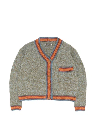 Story Mfg. Bulb V-neck Cardigan In Green