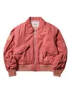 Story Mfg. Cotton Bomber Jacket In Red