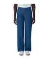 Story Mfg. Denim Trousers With Belt Loops In Blue