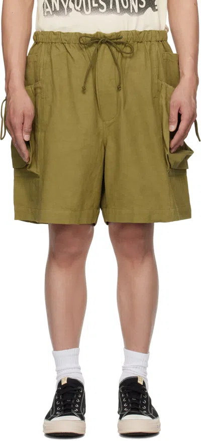 Story Mfg. Drawstring Shorts In Green