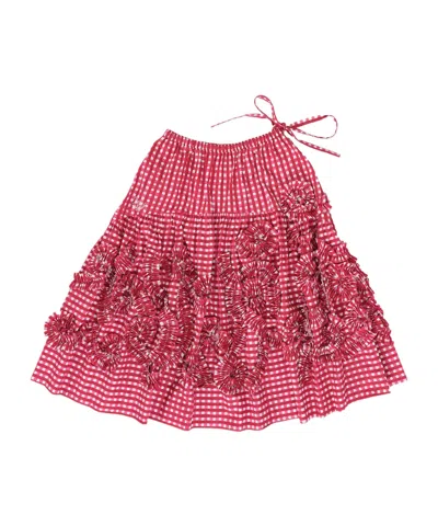 Story Mfg. Elastic Waist Skirt In Red